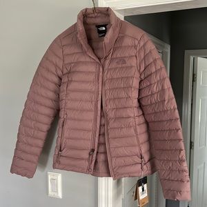 NWT Women’s North Face Stretch Down Jacket. Small (S). Color: Twilight Mauve.